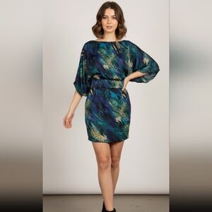 Bisou Bisou by Michelle Bohbot Women's Knee Length Dress Size 4 w/Cut-Out Back